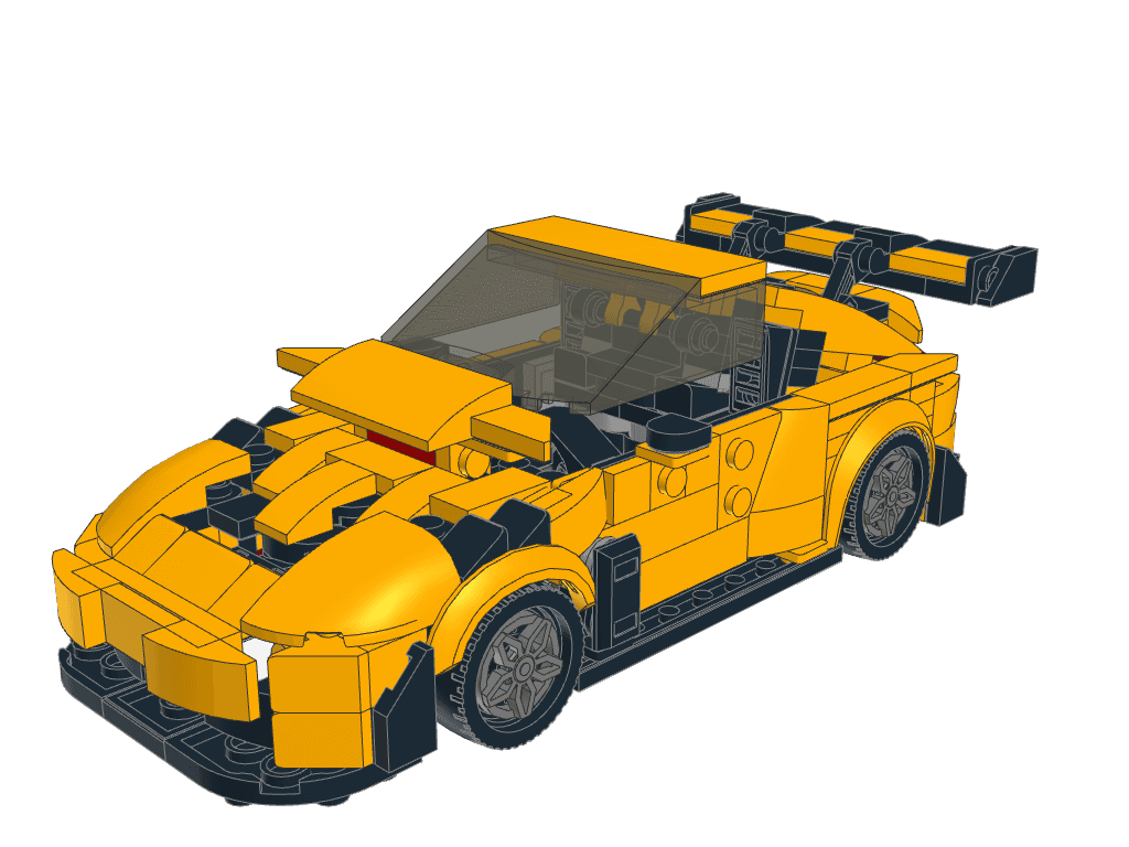 Porsche 911 GT3 RS from instructions built by GPT 6 Astra