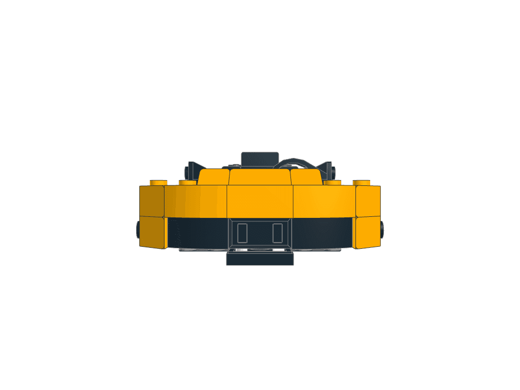 front view of the build