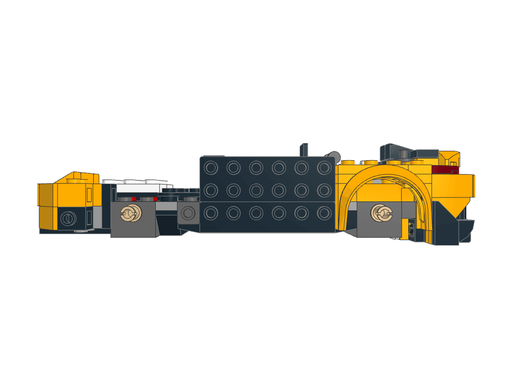 left view of the build