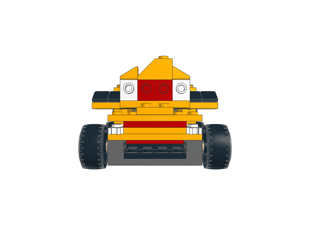 front view of the build