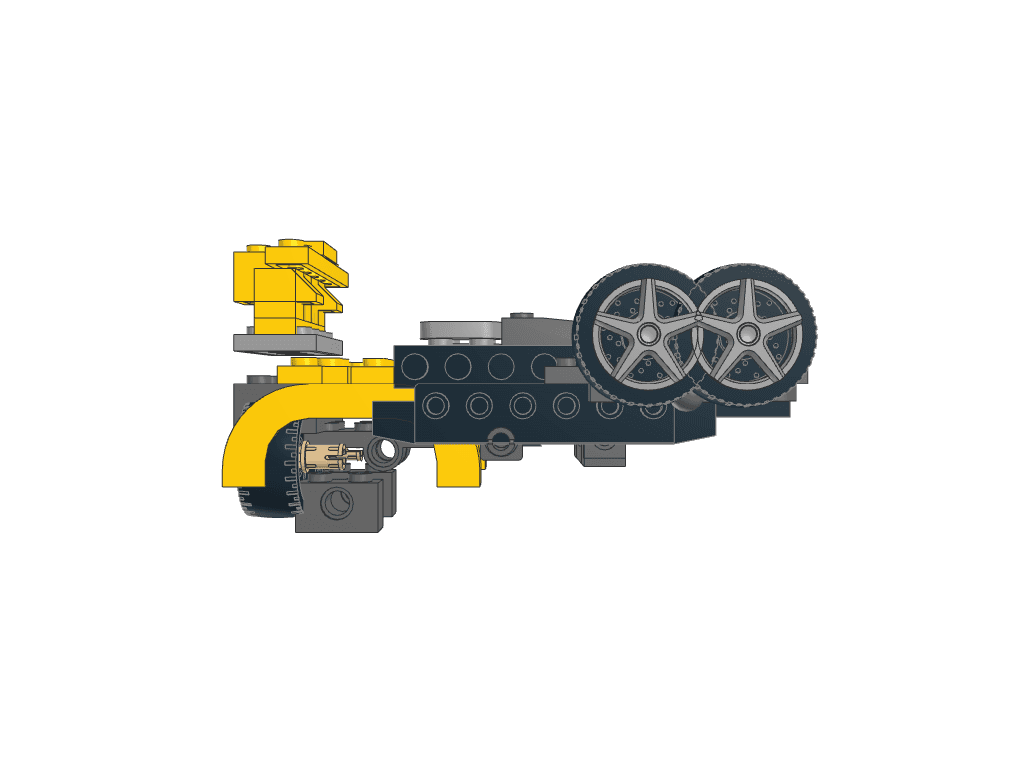 left view of the build