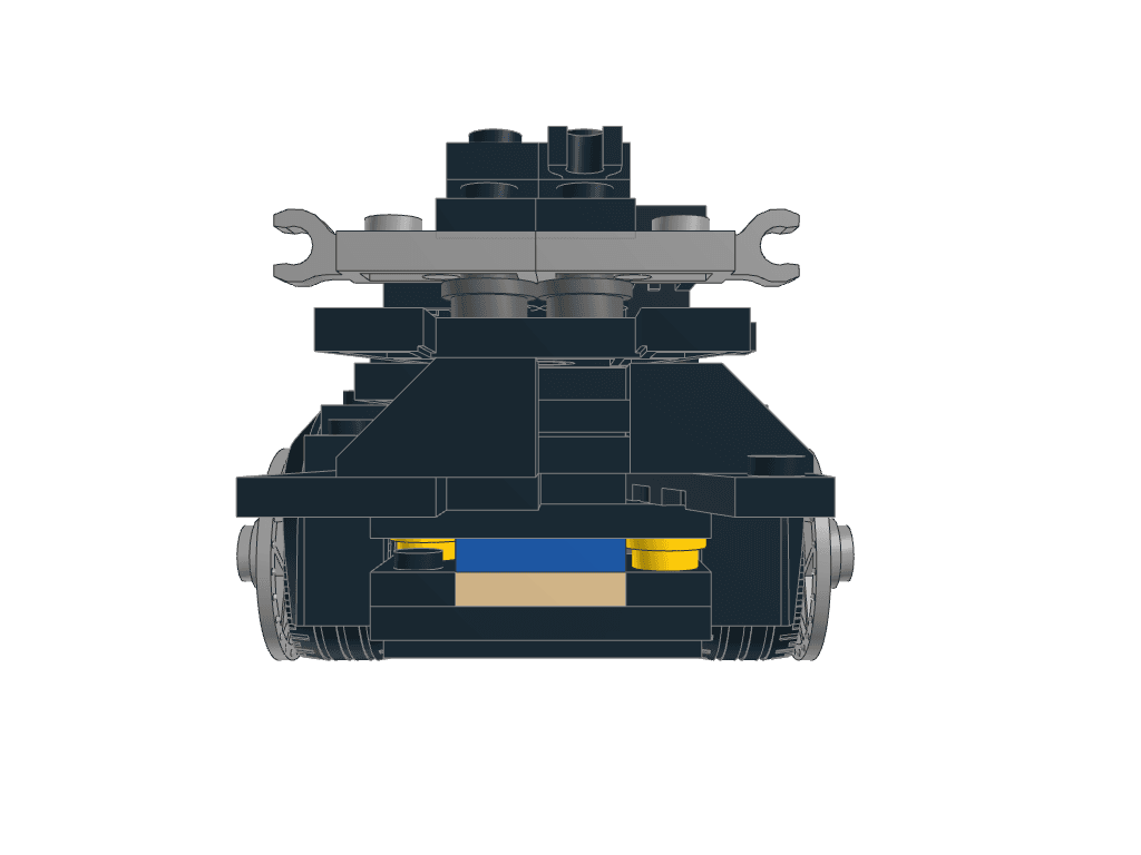 back view of the build