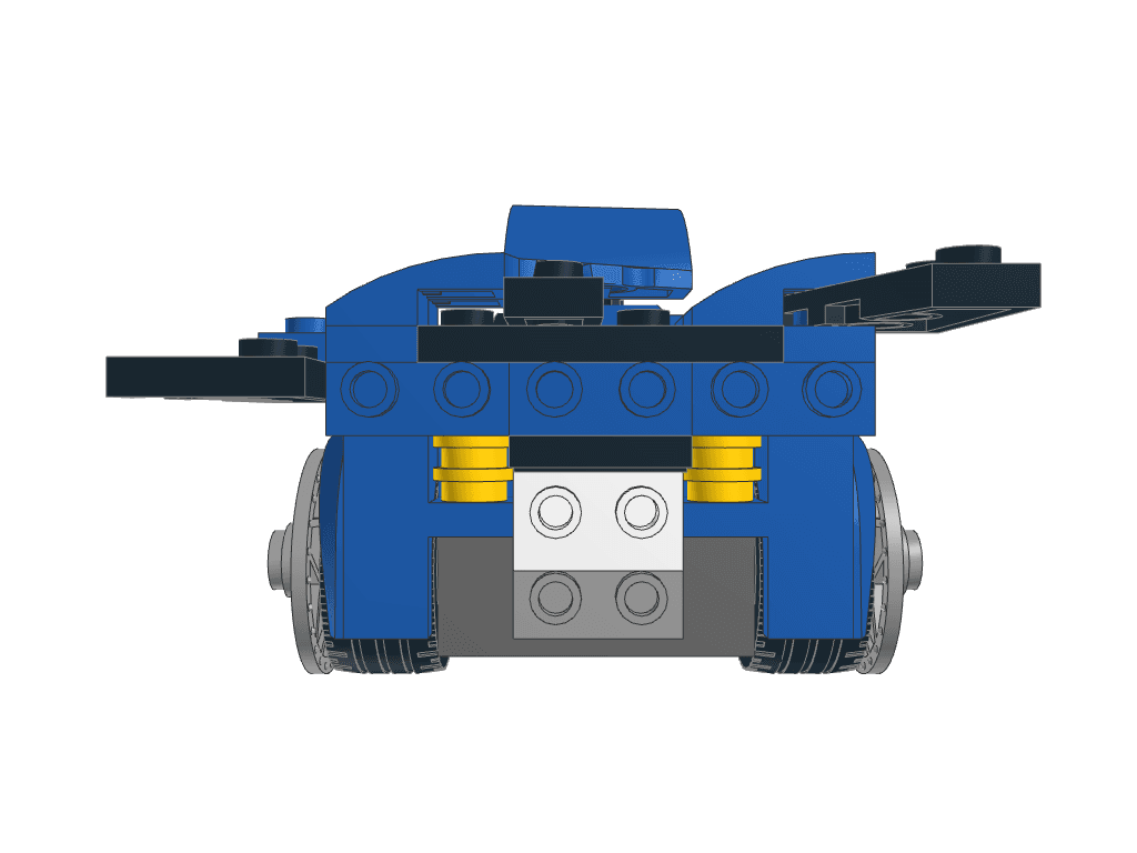 front view of the build