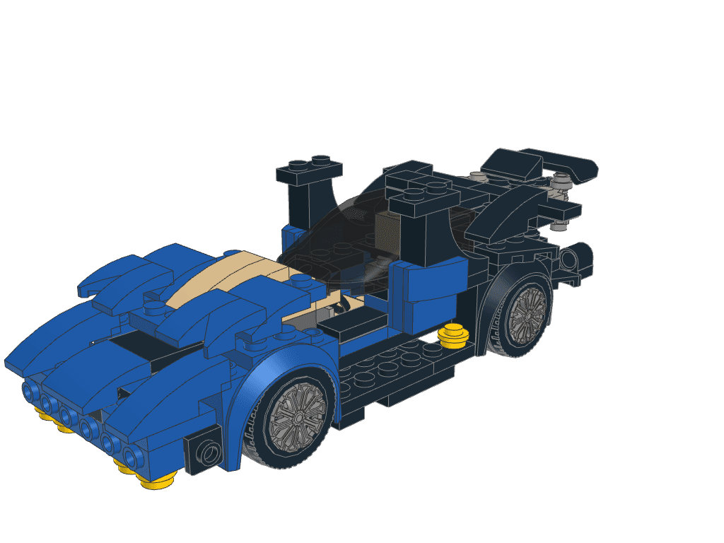 Bugatti Chiron from instructions built by Claude Fable 5.1