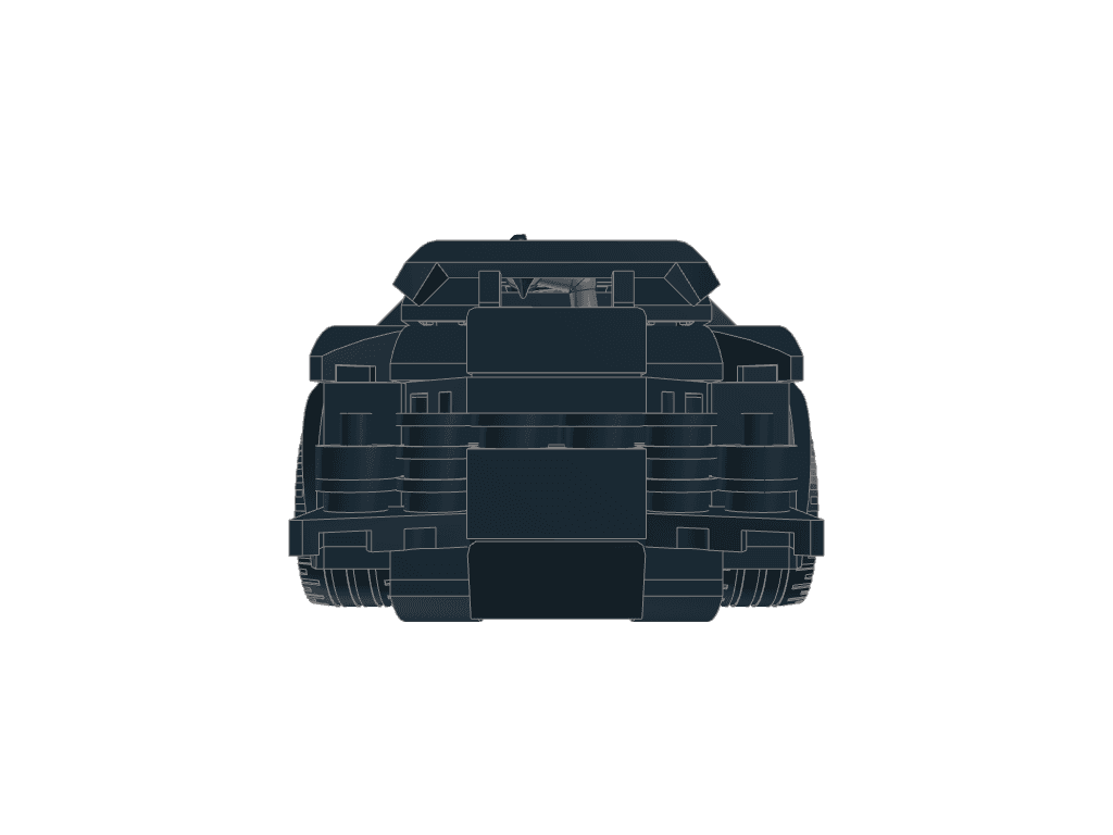 back view of the build