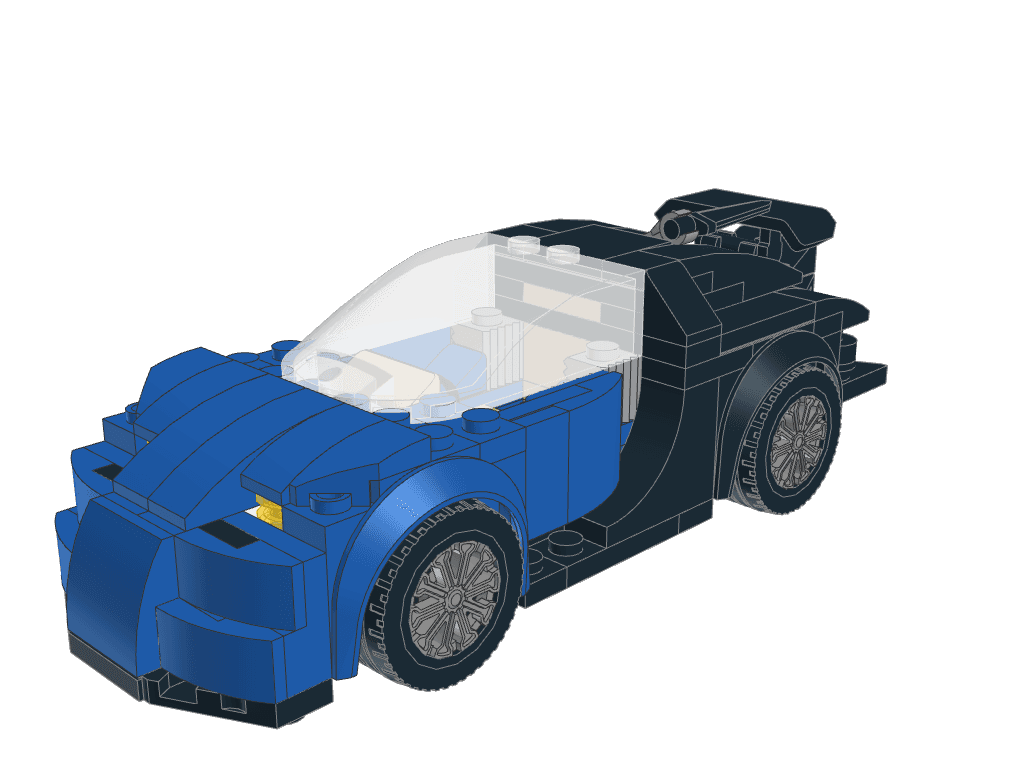 Bugatti Chiron from instructions built by GPT 6.1 Sol
