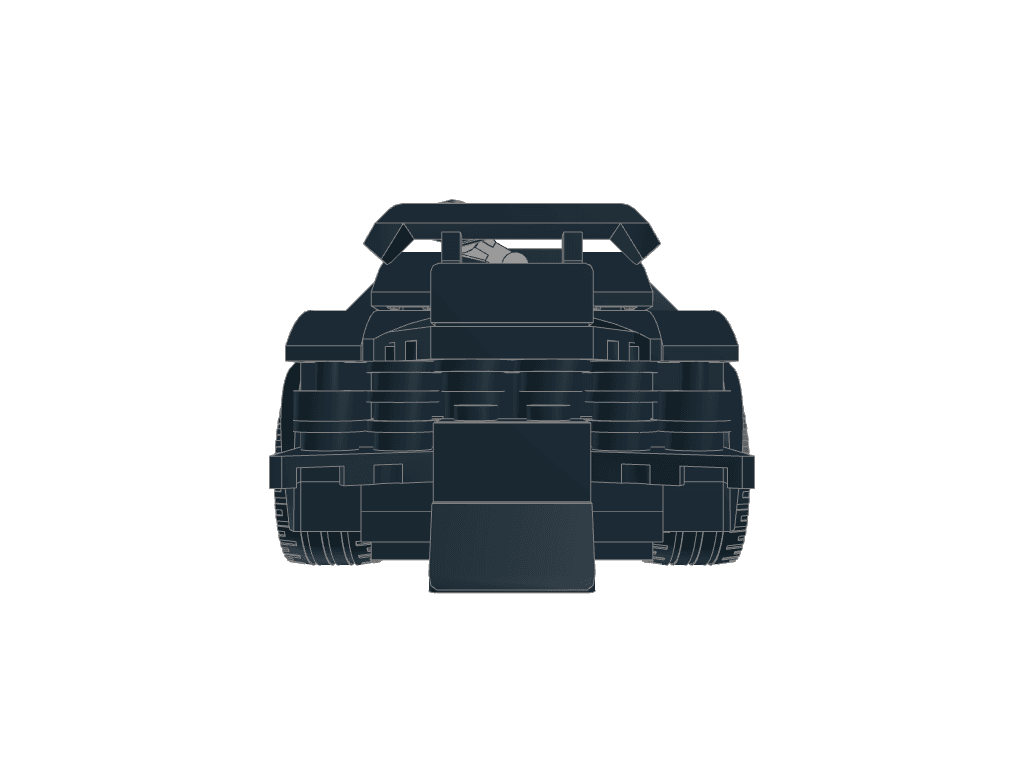 back view of the build