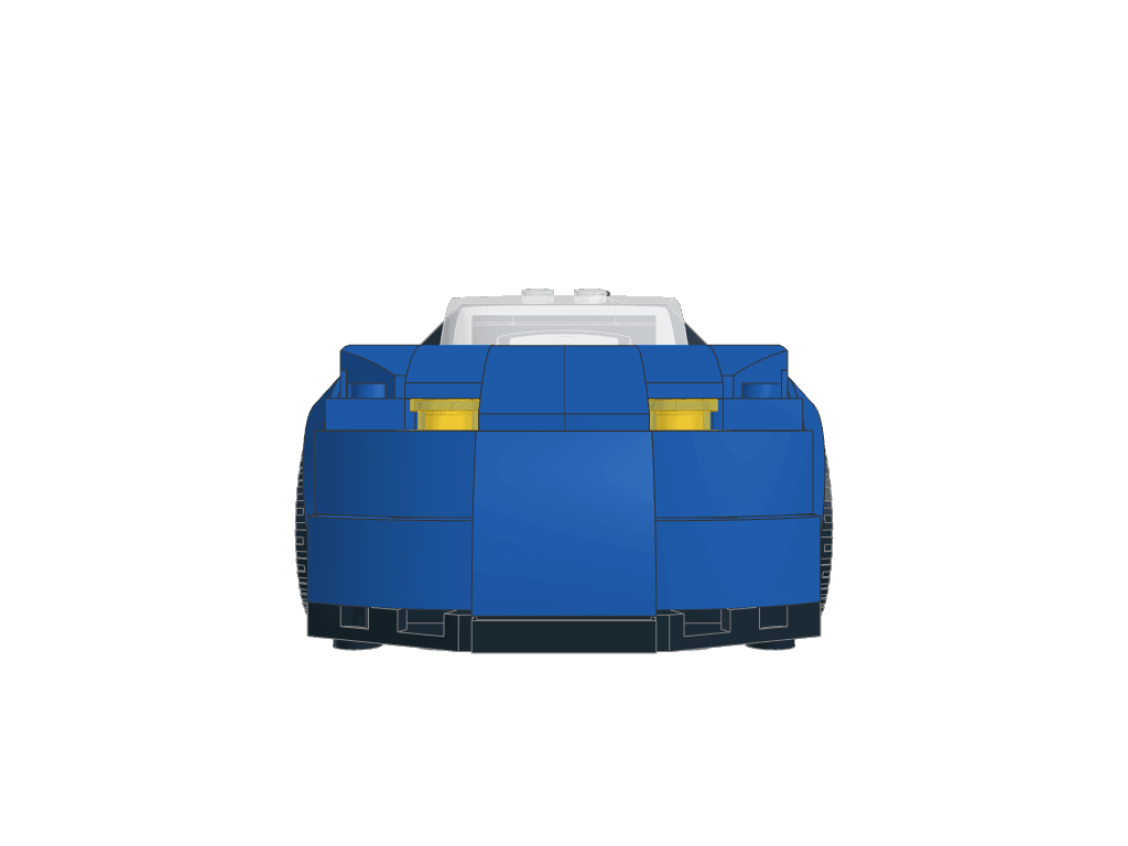 front view of the build