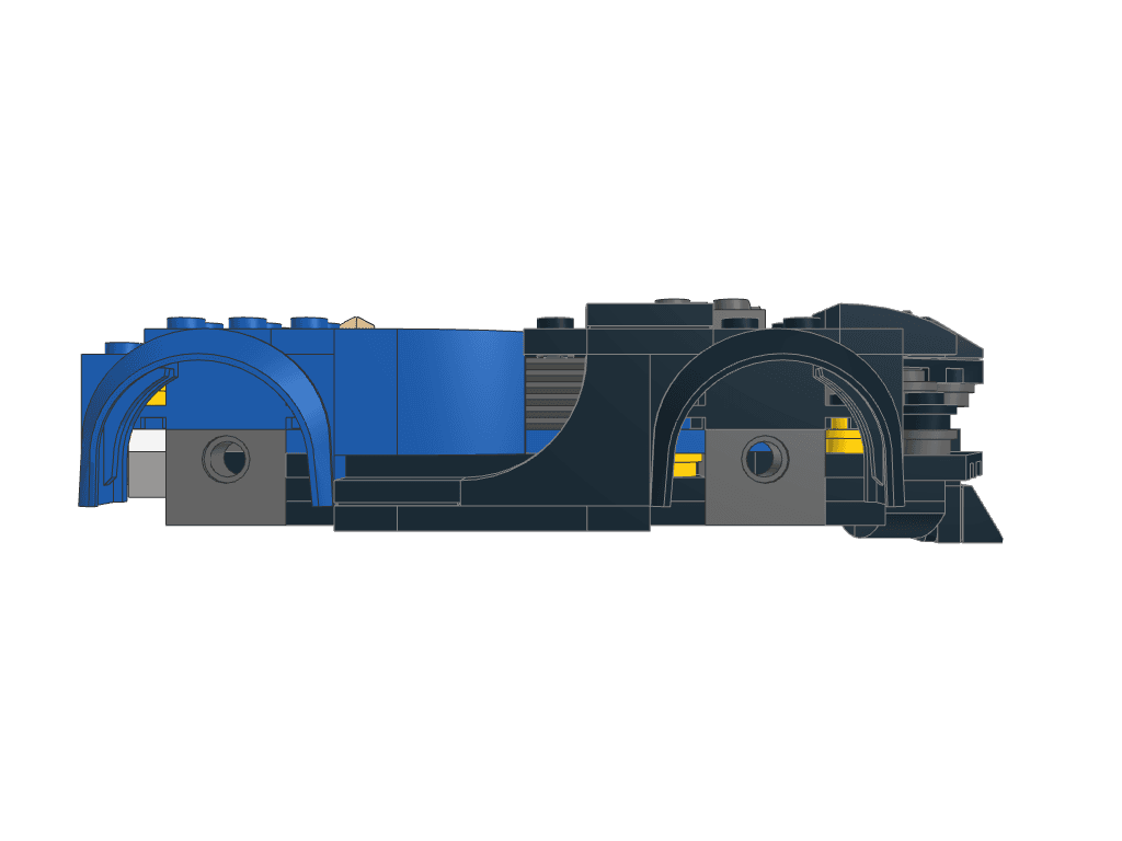 left view of the build