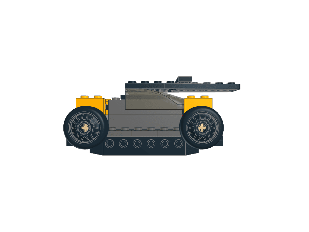 front view of the build