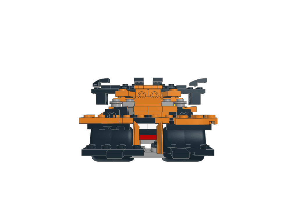 front view of the build