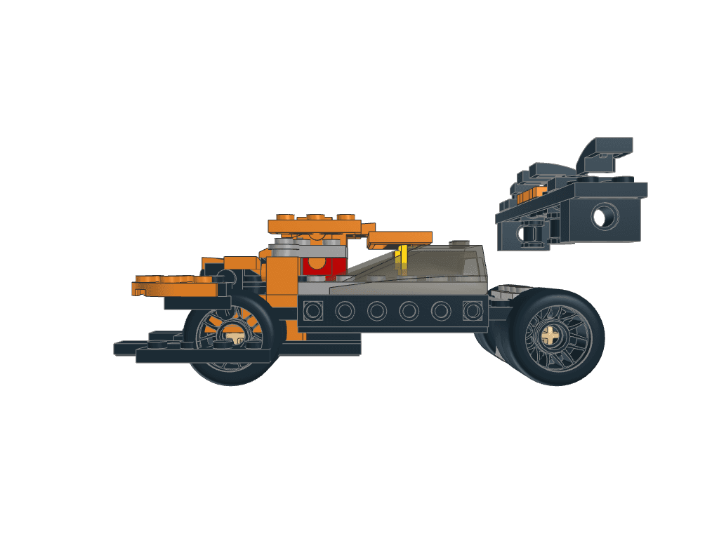 left view of the build