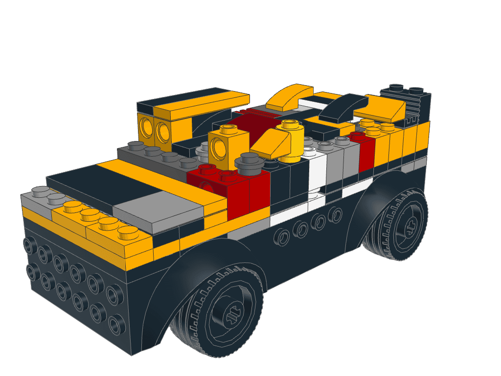 Porsche 911 GT3 RS from instructions built by DeepSeek V4.1 Flash 1017