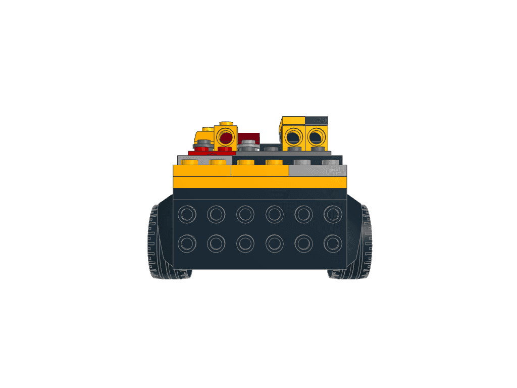 back view of the build