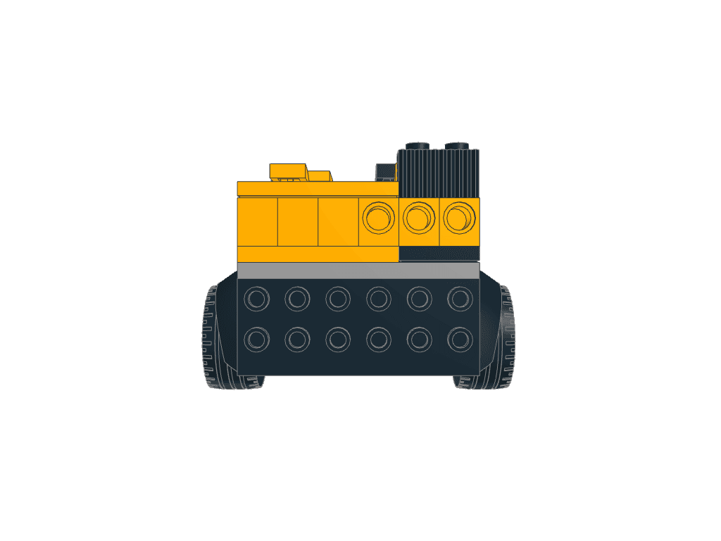 front view of the build