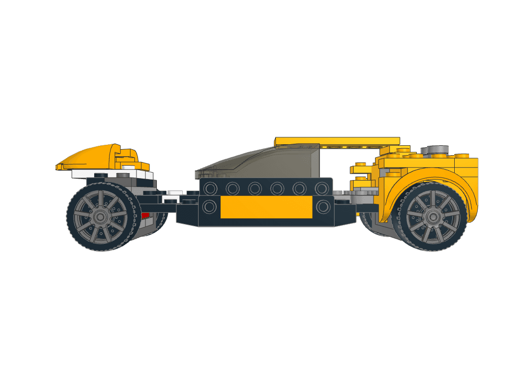 left view of the build