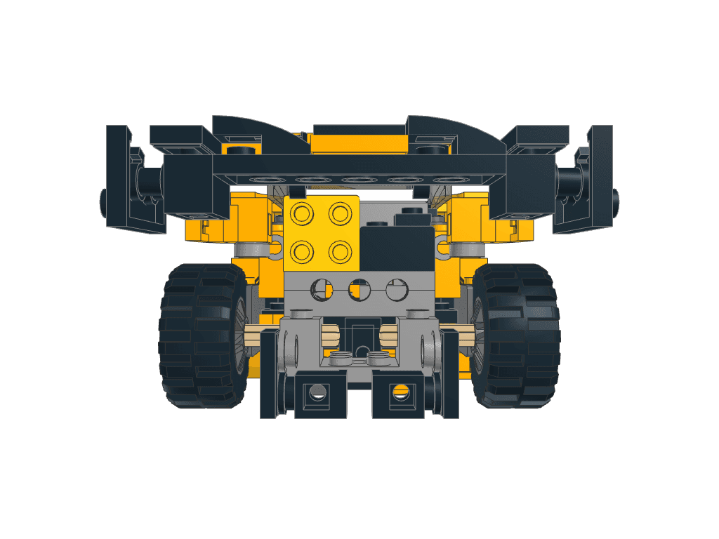 back view of the build
