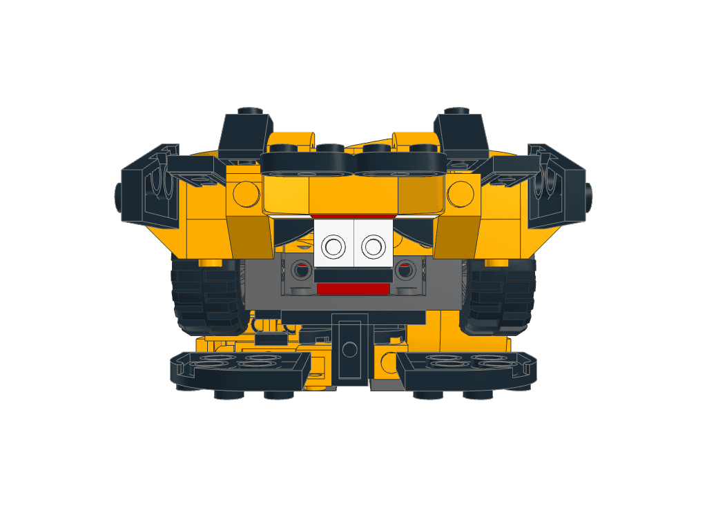 front view of the build