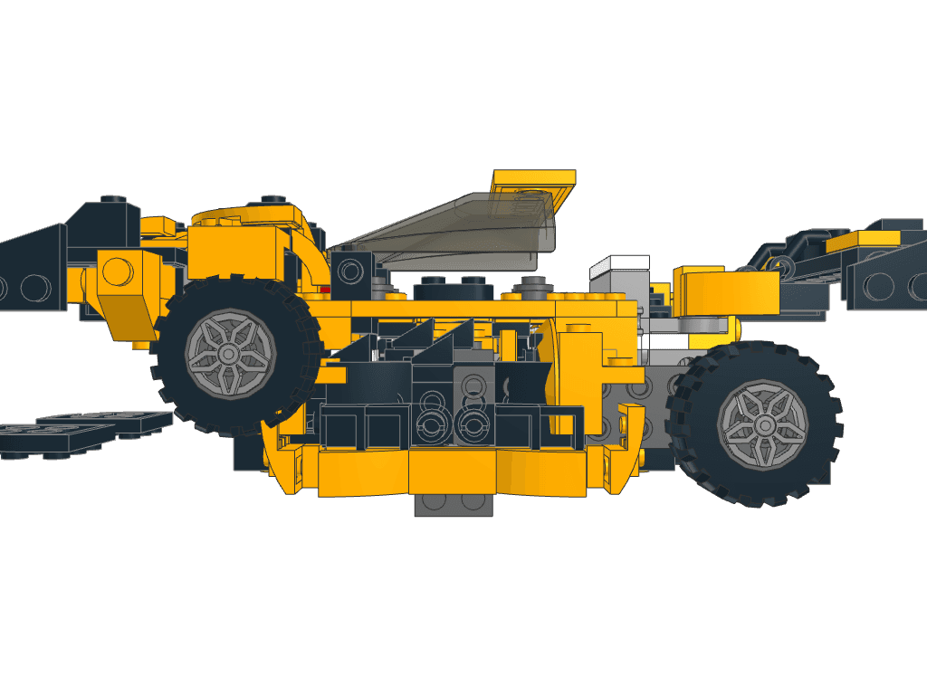left view of the build