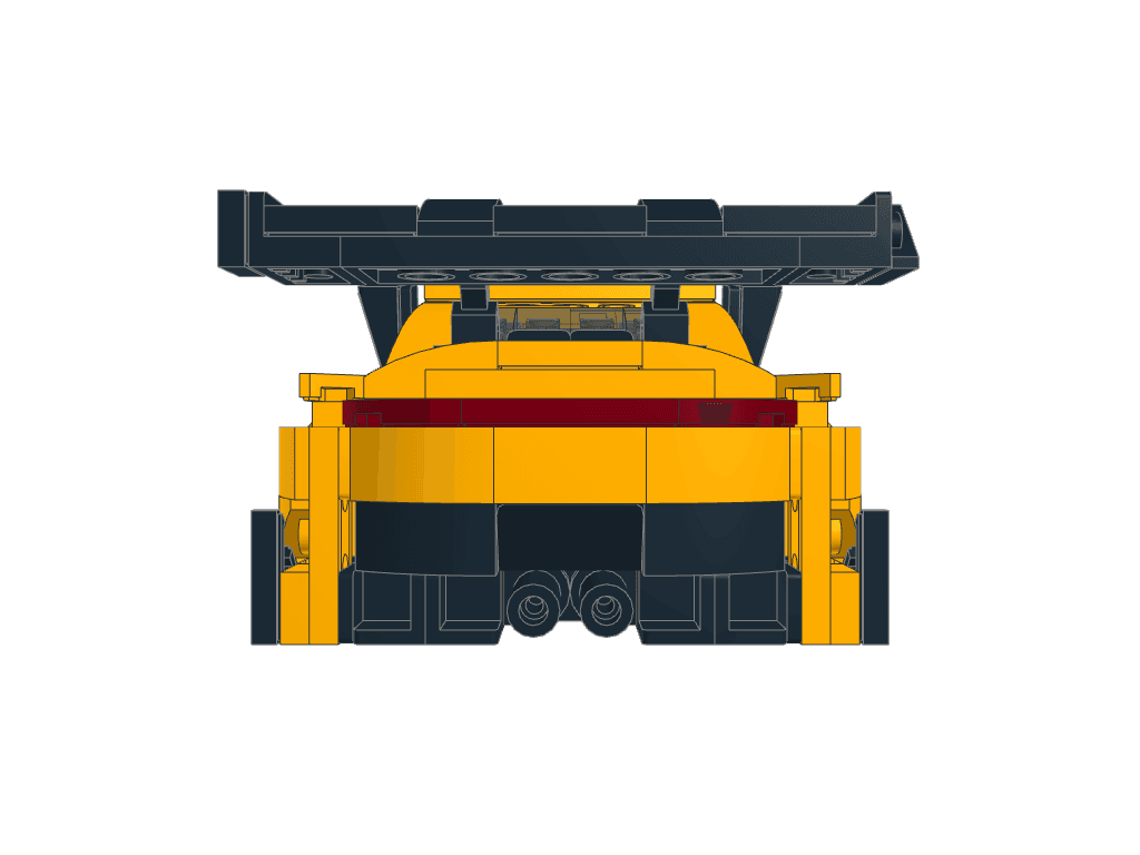 back view of the build