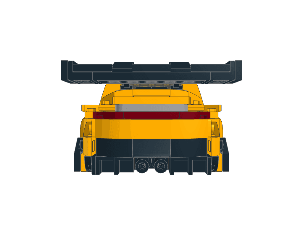 back view of the build