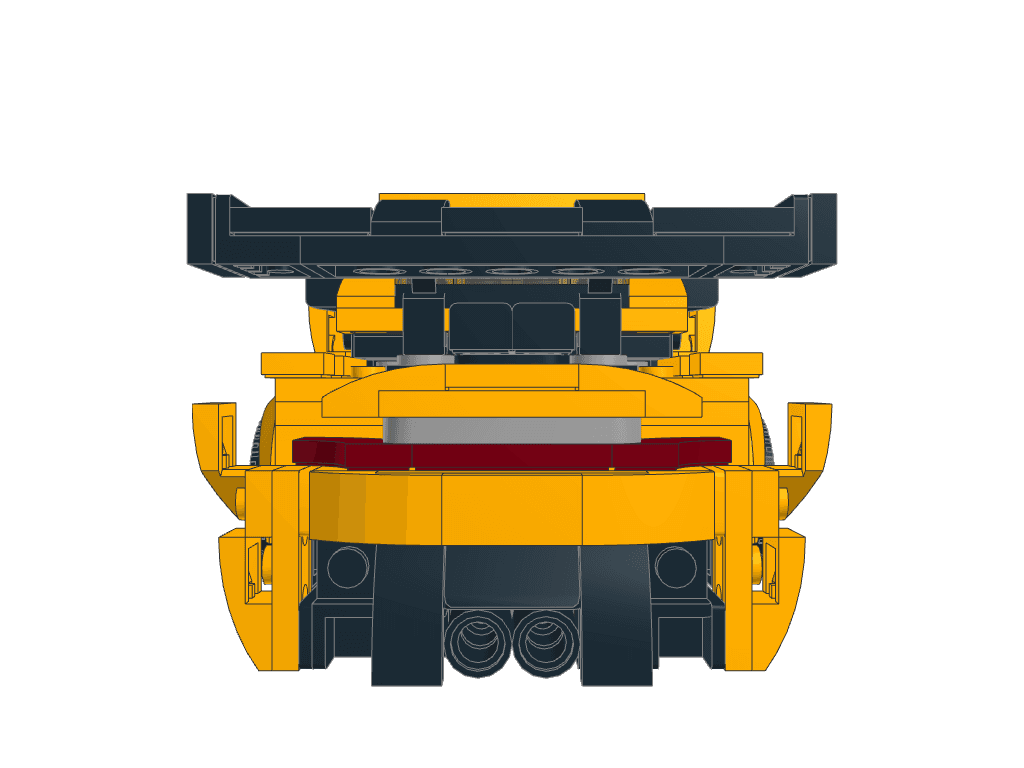 back view of the build