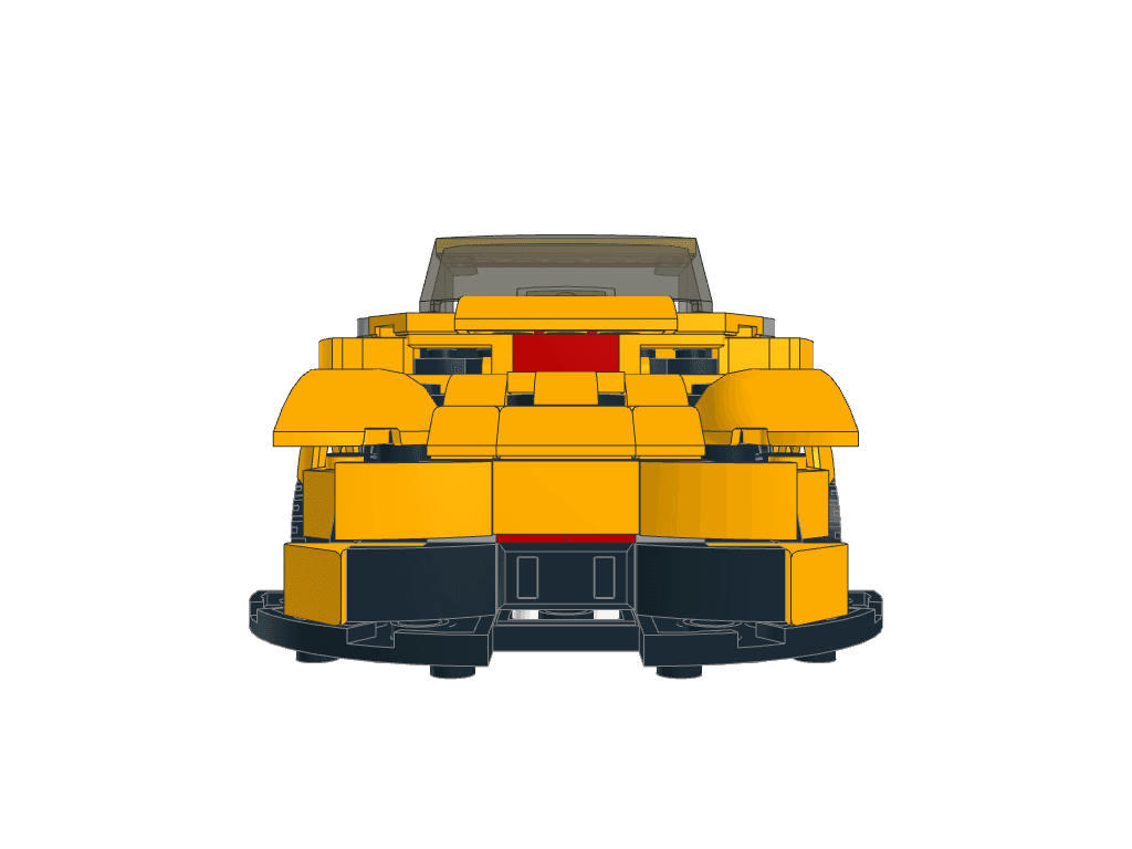 front view of the build