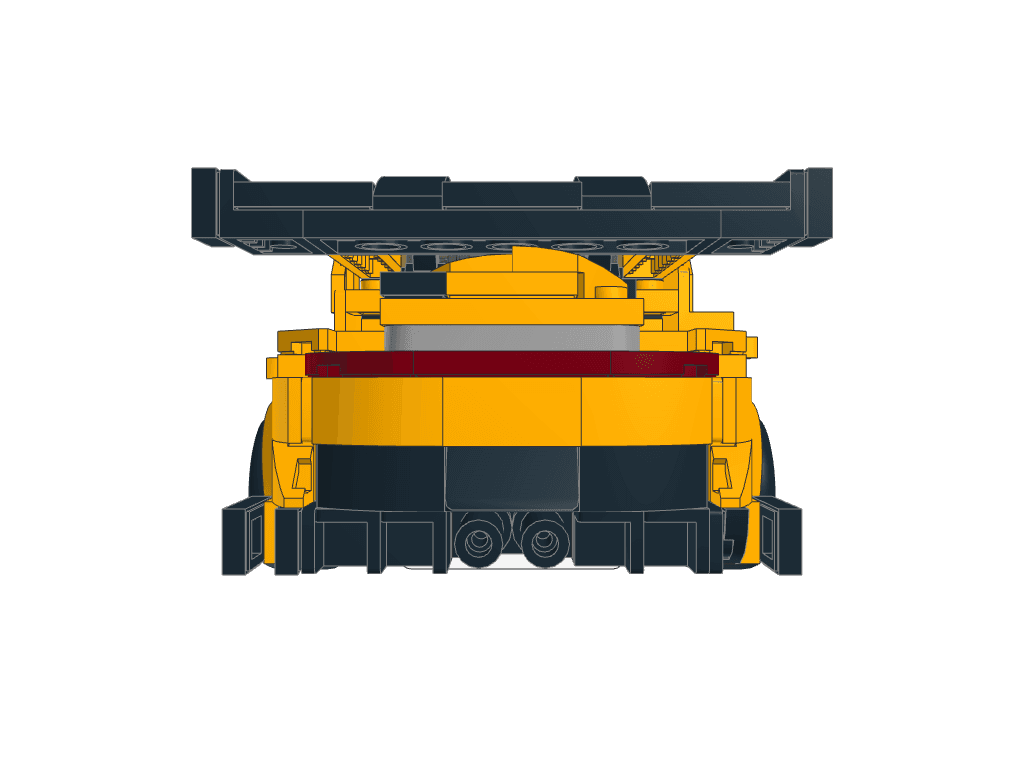back view of the build