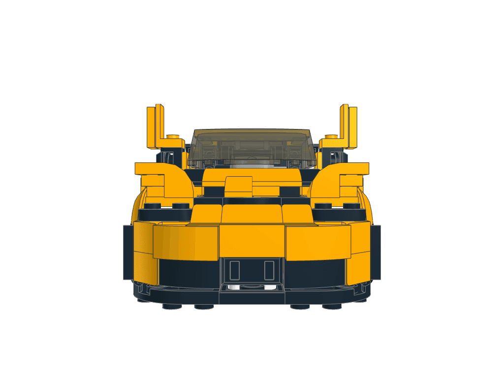 front view of the build