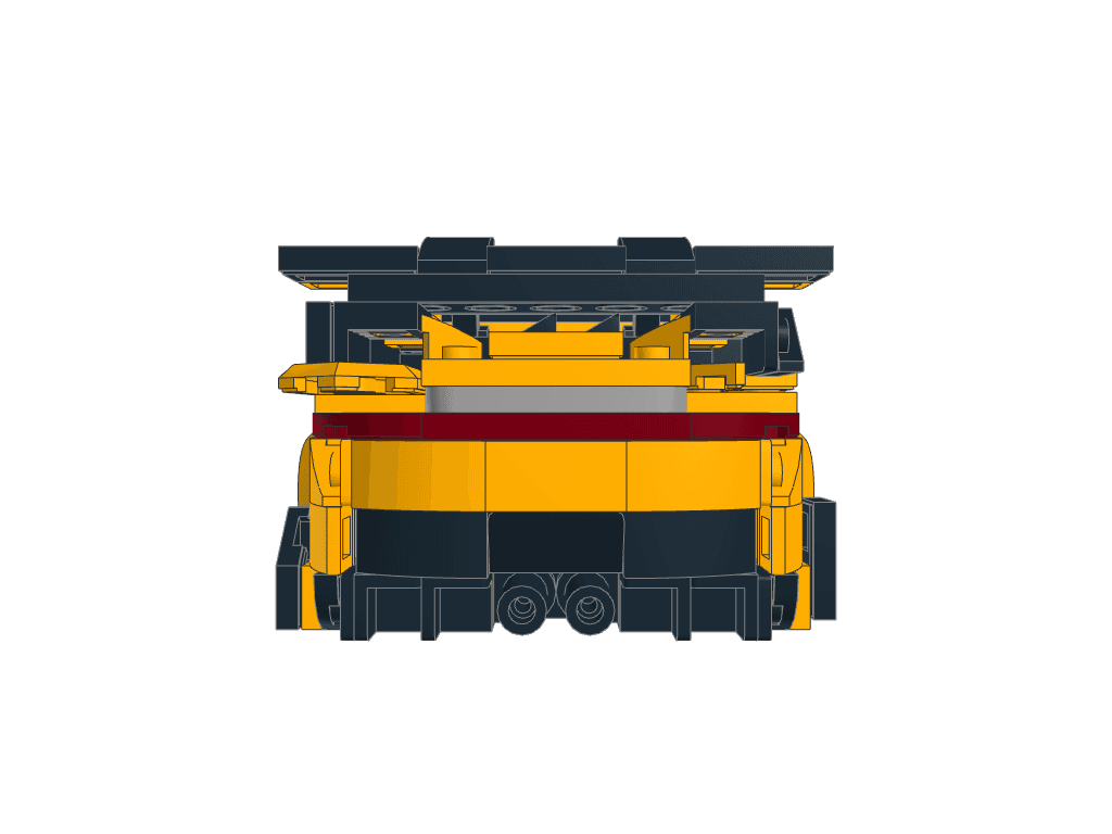 back view of the build