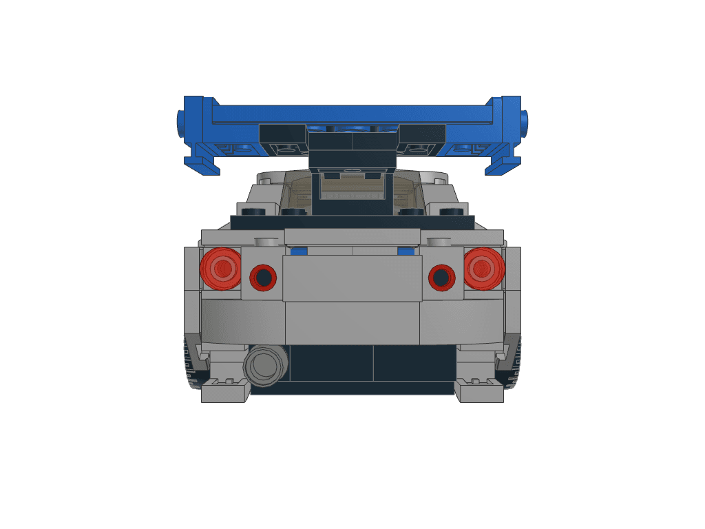 back view of the build