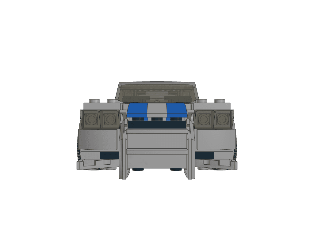 front view of the build