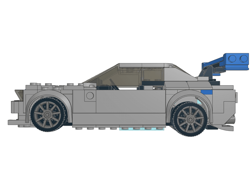 left view of the build