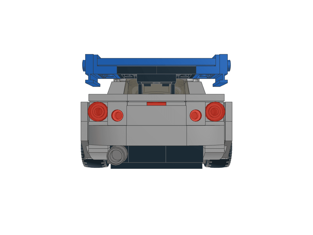 back view of the build