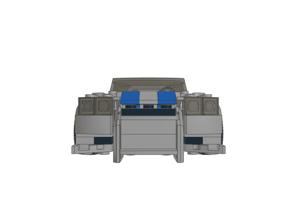 front view of the build