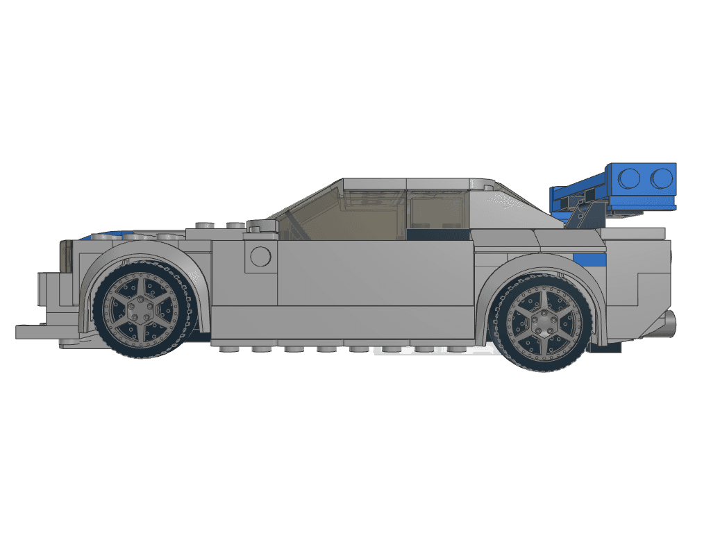 left view of the build