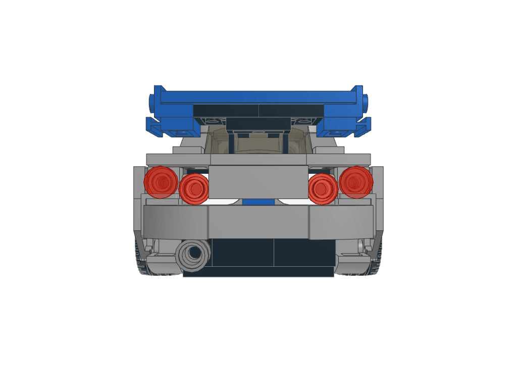 back view of the build