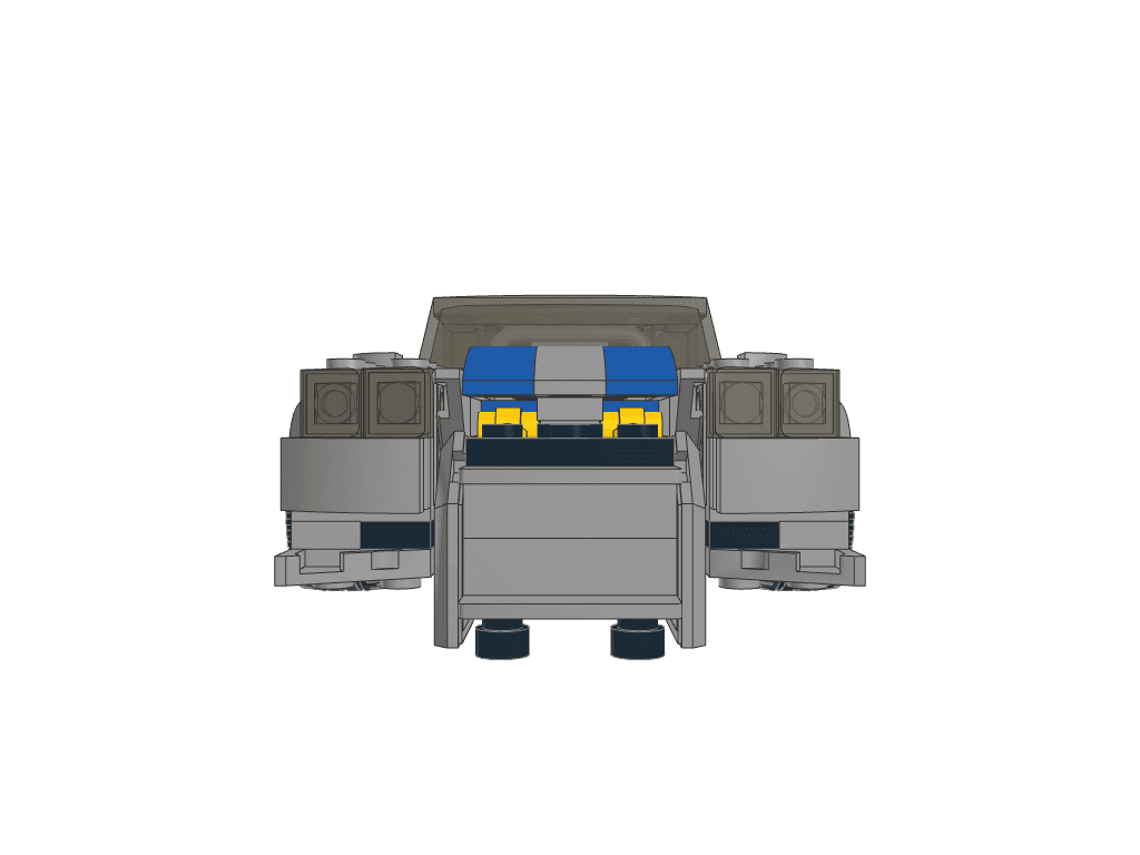 front view of the build
