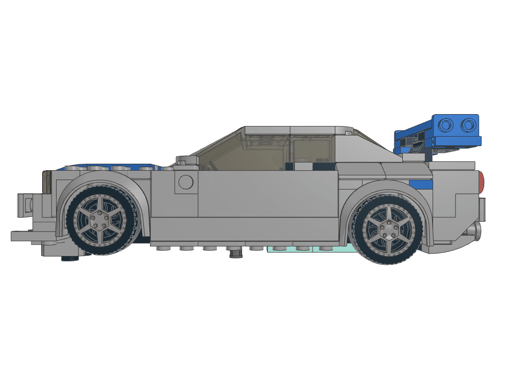 left view of the build