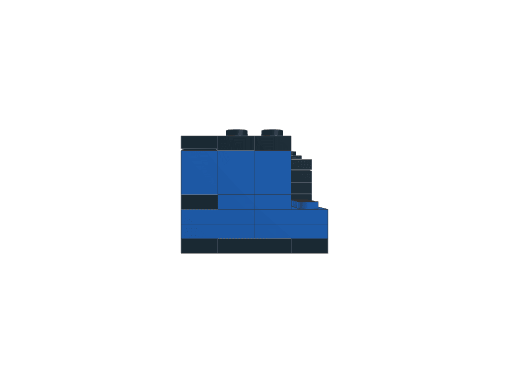 front view of the build