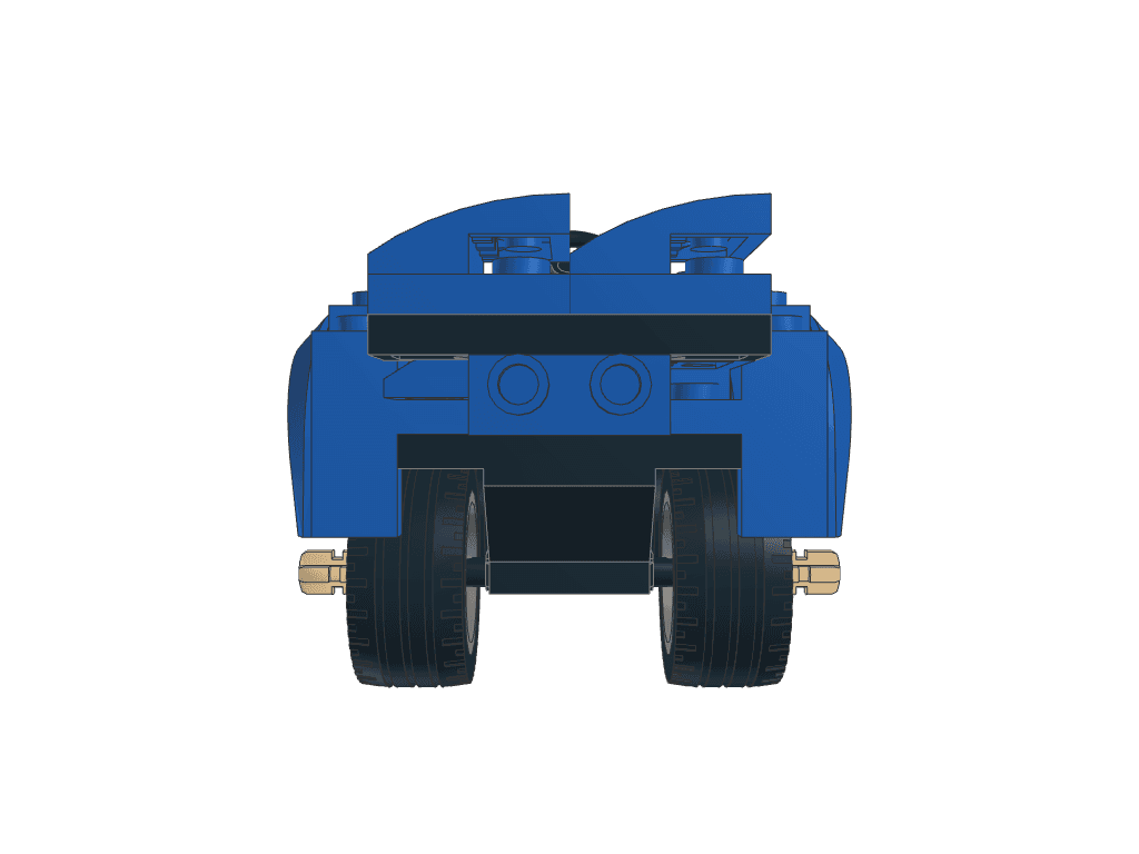 front view of the build