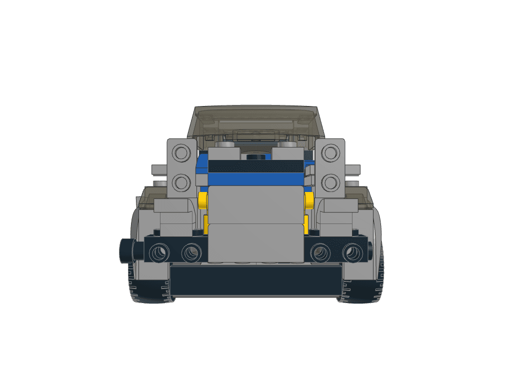 front view of the build