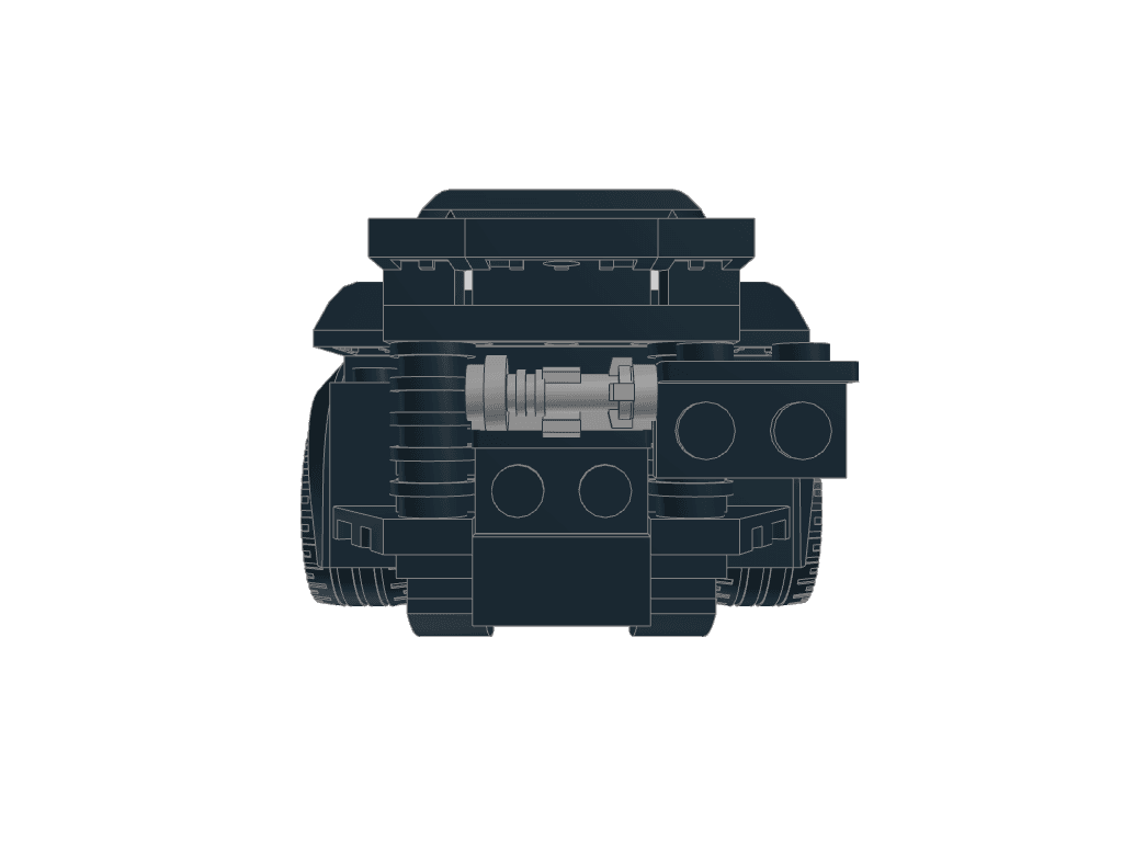 back view of the build