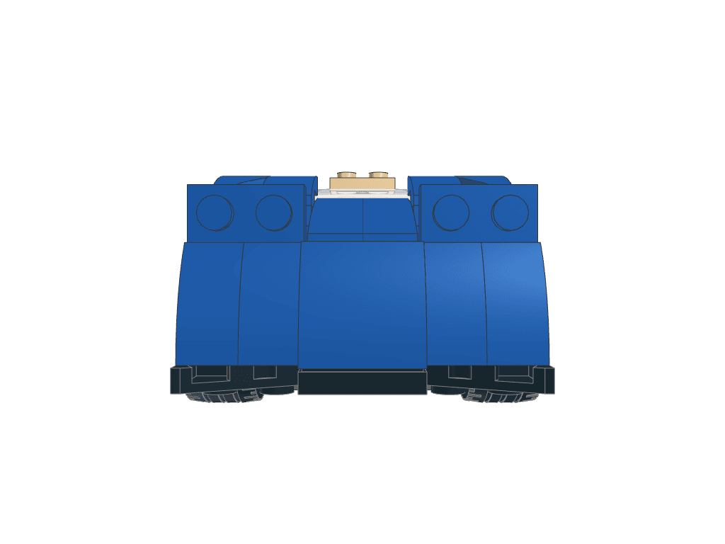 front view of the build