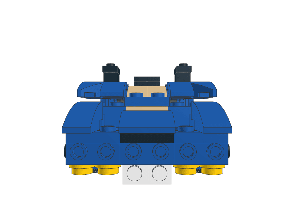 front view of the build