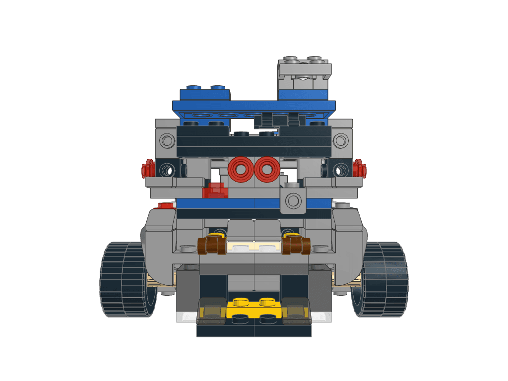 back view of the build