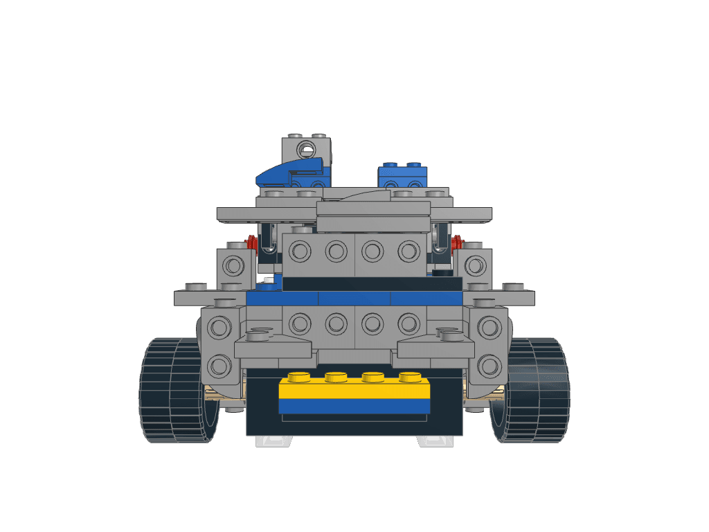 front view of the build