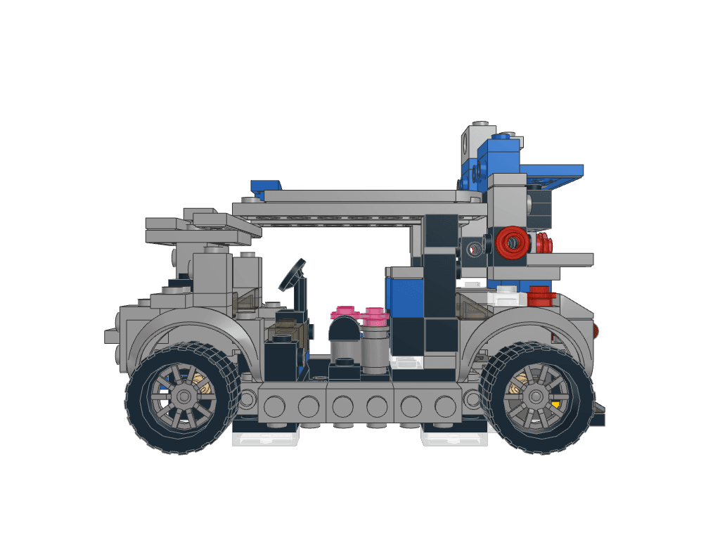 left view of the build