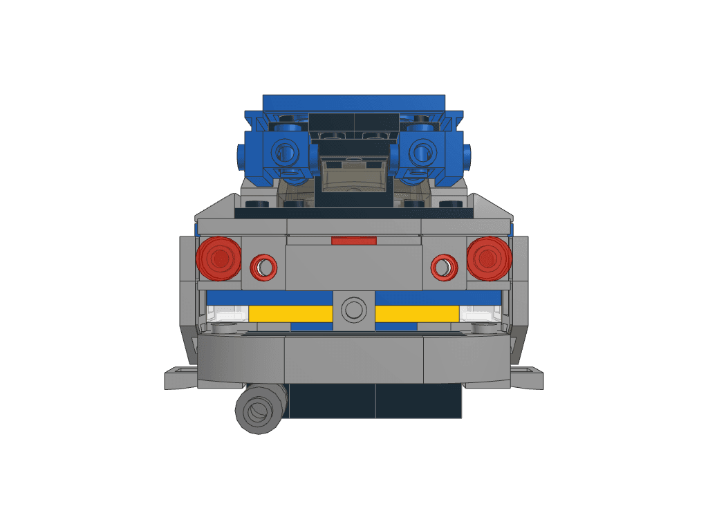 back view of the build