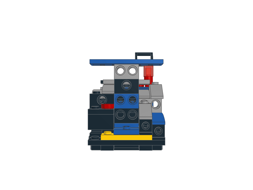 back view of the build